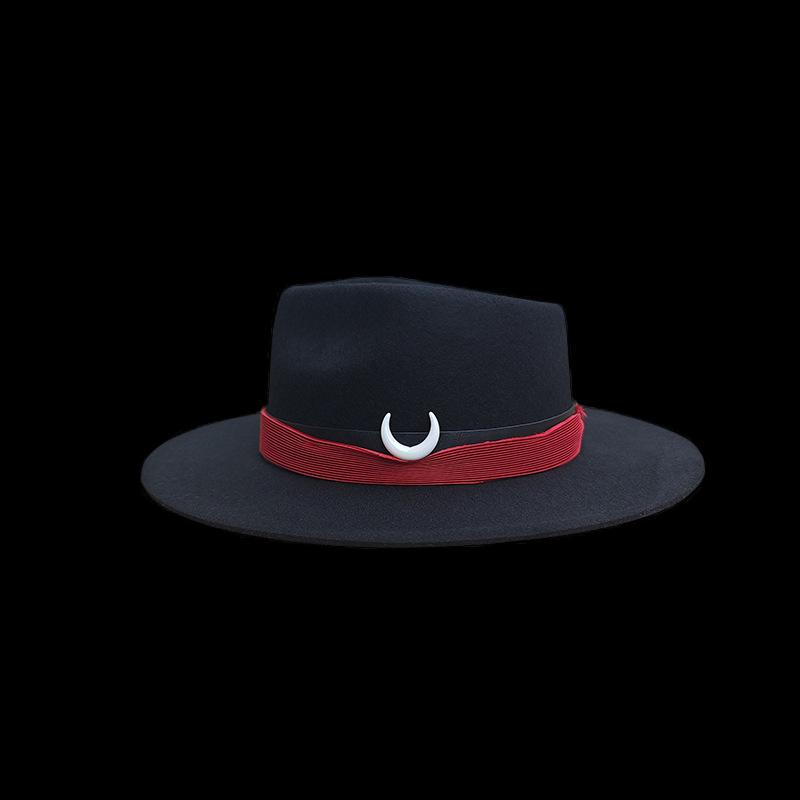 Retro Old Style Wool Top Hat, Webbing Felt Hat