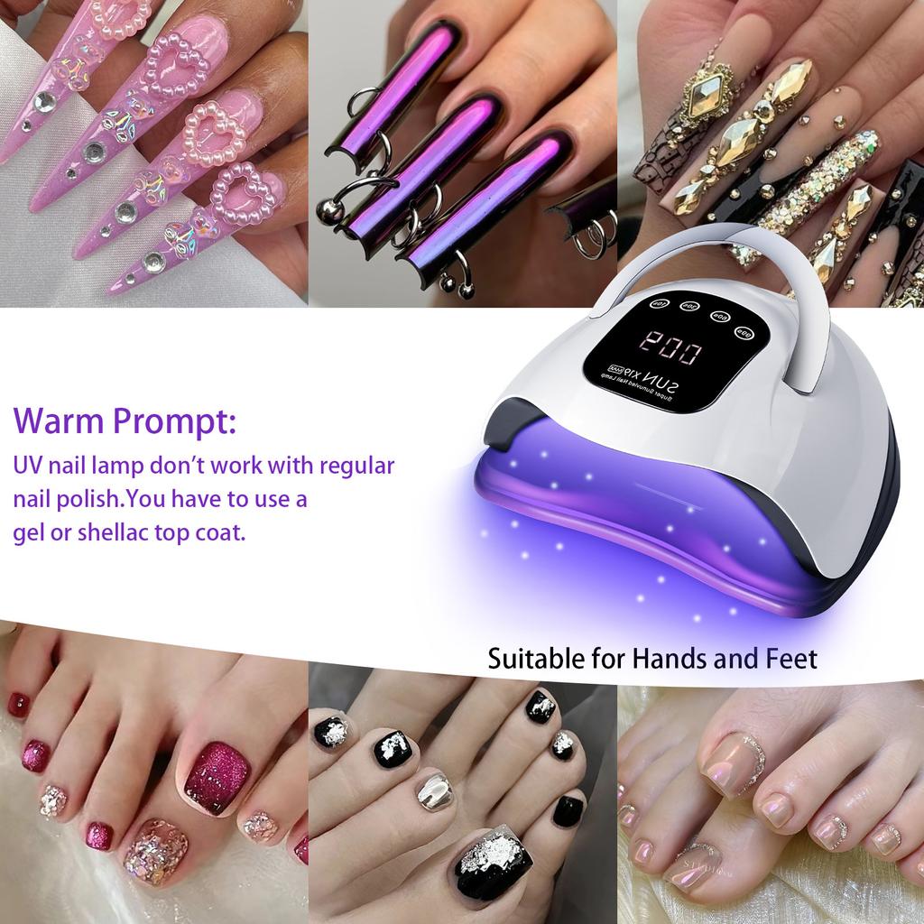X19Max Manicure Light, High-Power 320W Nail Baking Light, Quick-Drying Nail Polish Glue Led Phototherapy Machine Manicure Light