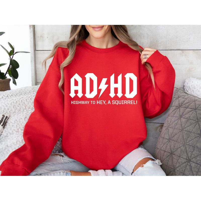 ADHD ACDC Sweatshirt Adhd Hoodie For Friends
