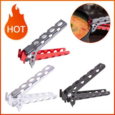 Pinza Antiscottatura per Pentola Padella Ciotola Manico Supporto Clip Esterno Attrezzi da Cucina da Campeggio Supporto Clip Morsetti Forniture da Campeggio