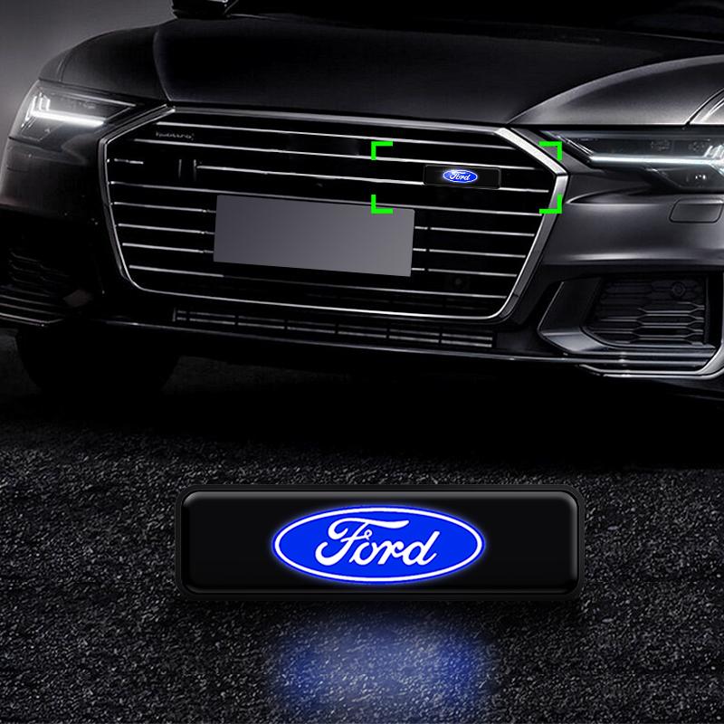 Car Wind Power Daytime Running Light LED Front Center Net Auxiliary Light For Ford ST FOCUS 2 3 Mondeo Fiesta Kuga MK2 MK3 MK4