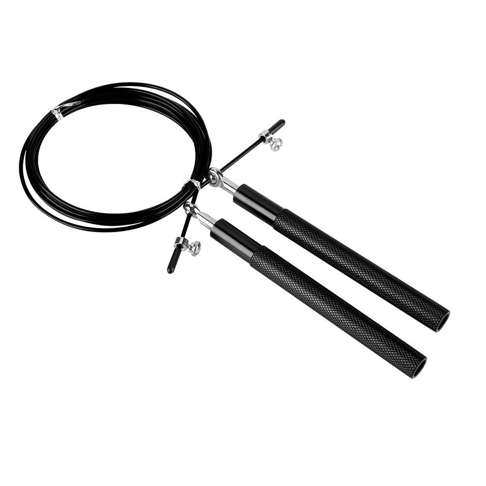 

Ручка из алюминиевого сплава Скоростная скакалка Спортивное тренировочное оборудование(черный)