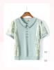 2026 Elegant Short-Sleeved Plus Size Set for Middle-Aged Women – Summer Chinese Style Loose Top Blouse