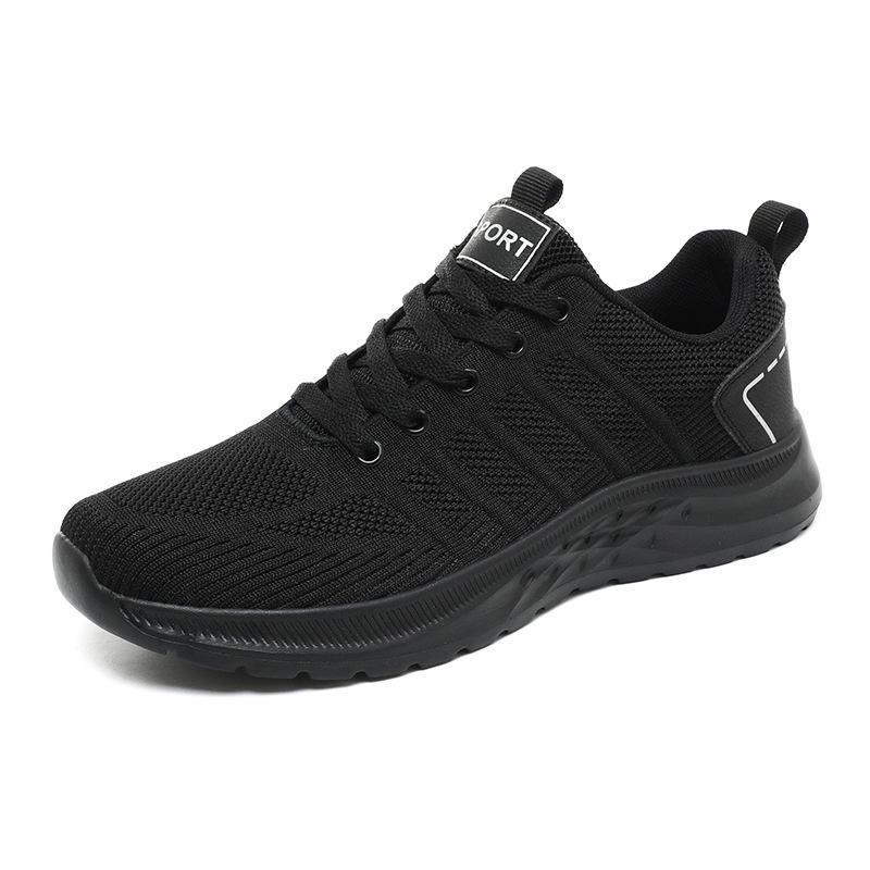 New large size couple shoes casual soft-soled sports shoes breathable single shoes fly-woven mesh shoes