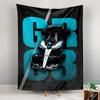 Tapestry George Russell GR63 Mercedes Petronas F1 Teal Race Car Track Poster for Formula 1 Fan Garage Wall Art