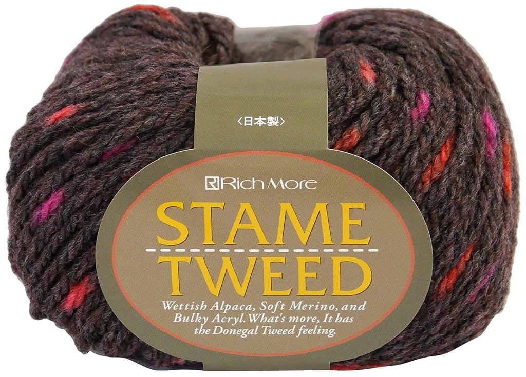 Hamanaka Пряжа Richmore Starme Tweed Extra 10 3728, Толстая, цв. 213, Фиолетовый, 50 г, прибл.. 100м, мячи,