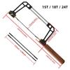 1 Set Aluminum Coping Saw Wooden Handle Saw Woodworking Hand Saw Tool with Replacement Blades Scroll for Woodworking, Wood Board
