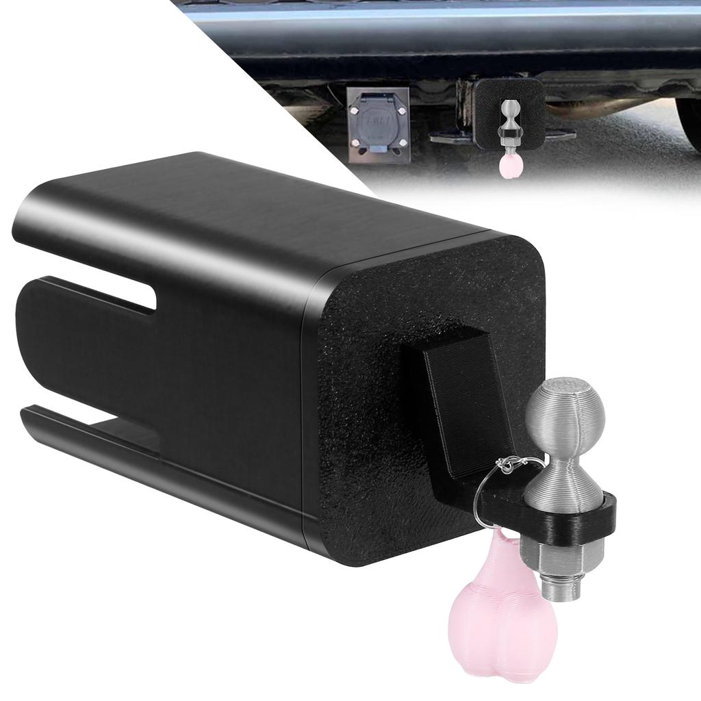 Funny Trailer Hitch Cover Novelty Trailer Hook Cover with Tiny Nuts Waterproof Plastic Towing Hitch Covers Personalized for Car