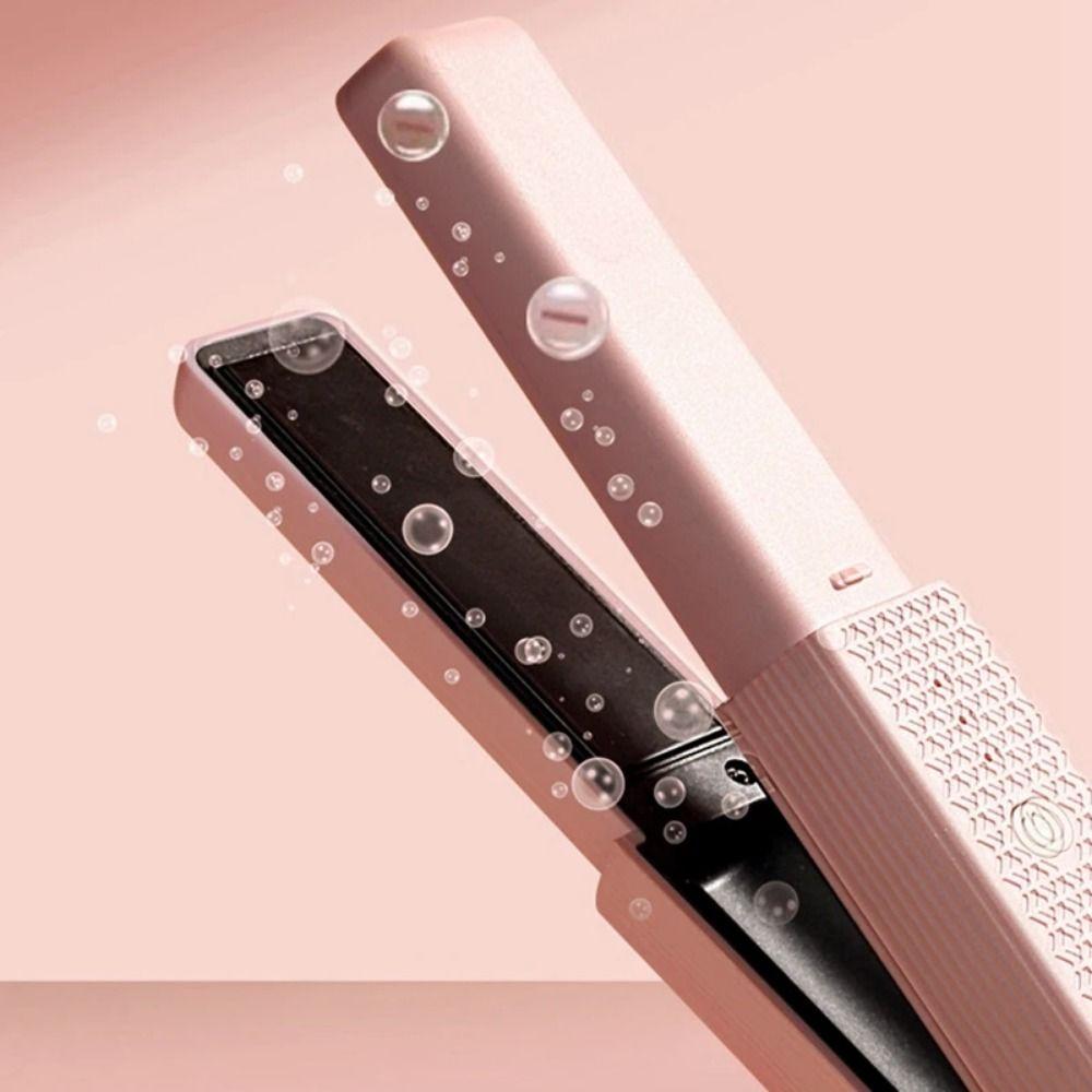 Anti-Burn Mini Hair Straightener Portable Straight Hair Stick  Fine Soft Short Hair