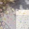 Crystal White Flower Leaves Petal Wet garden Spring Charming Elegant 5D Nail Art Stickers Rhinestone Adhesive Manicure Decals