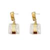 Korean Style S925 Silver Geometric Stud Earrings for Women – High-End Retro Trend 2022