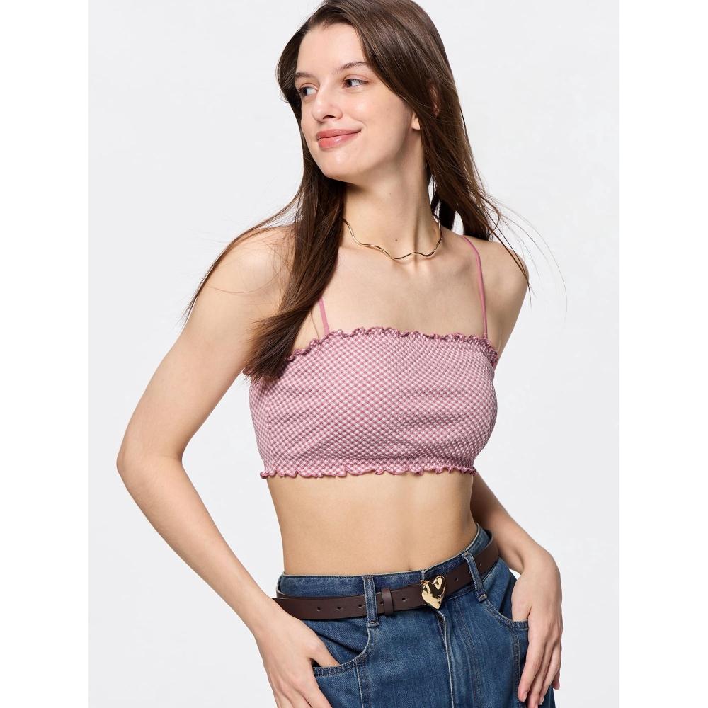 

GU by Uniqlo 2way Bandeau Gingham Check 09 BLACK/XS