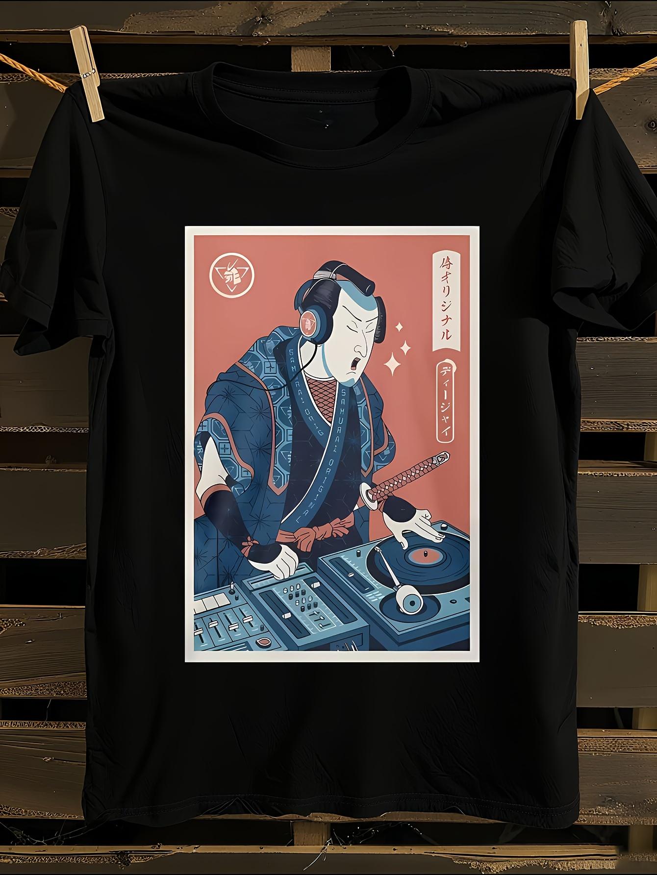 WoSamurai DJ Anime Tshirt Anime Graphic Tshirt XL