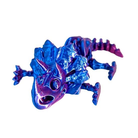 3D Printed Dinosaur Figurine Movable Joints Tyrannosaurus Mosasaur Stegosaurus Ankylosaur Pterosaur Velociraptor Model Stress Relief Dino Fidget Toy
