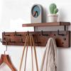 Wall Mounted Coat Racks with Storage Rack Multifunctional Clothing Organizers Hanger Hooks Portable Living Room Clothes Hangers