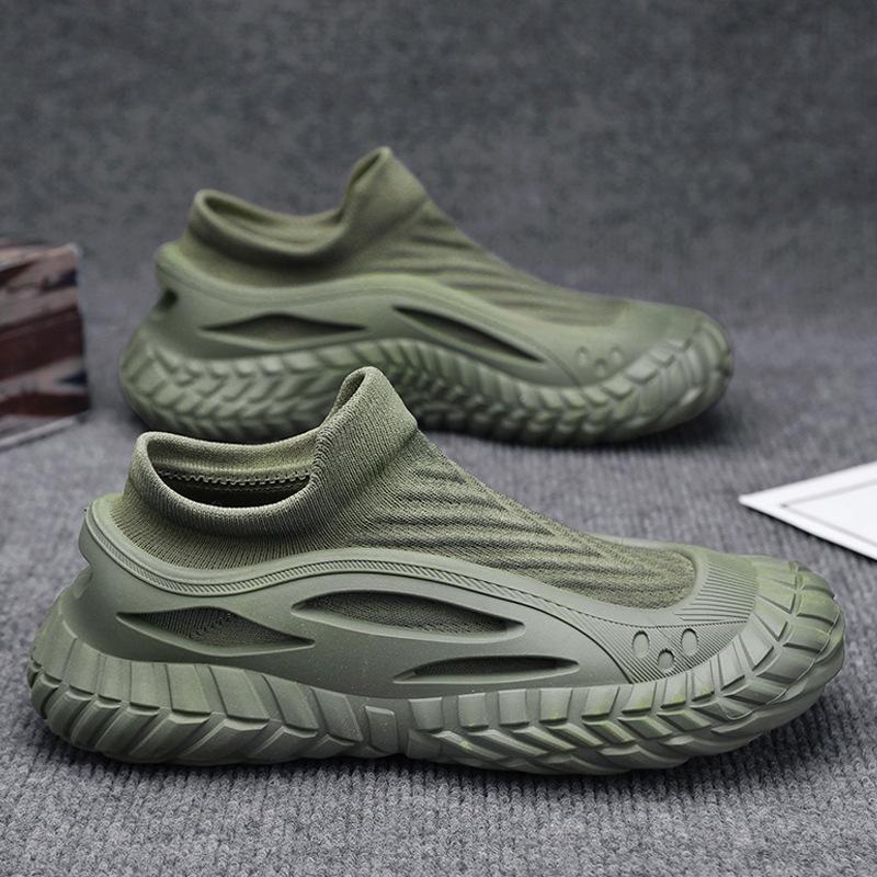 

Flying socks shoes men s spring and summer men s shoes sports casual shoes students one pedal lazy shoes men 44