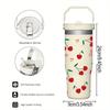 30oz Insulated Stainless Steel Tumbler Car Iced Coffee Thermos Cup Portable Handle Straw Water Bottle for Gym Travel Drinkware