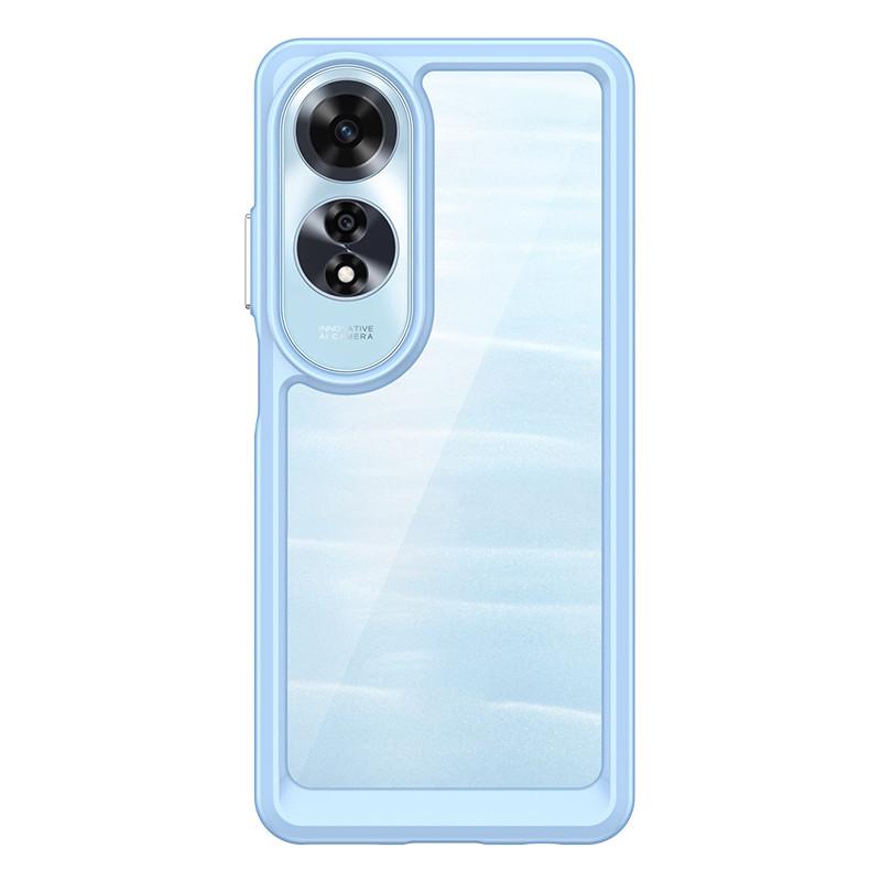 

For OPPO A60 Case OPPO A60 4G Cover TPU Border Acrylic Backplane Bumper Shield Protective Back Phone Cases On For OPPO A60 Funda For OPPO A60 4G
