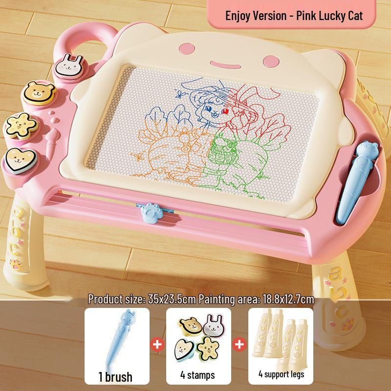 Colorful Magnetic Drawing Board for Kids - Detachable Writing & Graffiti Tool for Kindergarten Learning