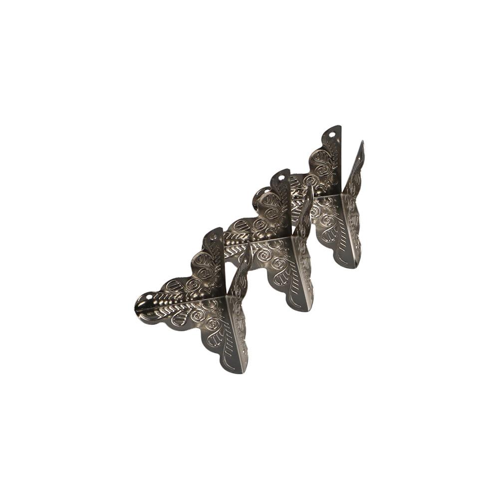 Screws Flower Pattern Classical Corner Foot Corner Protector Furniture Accessories Corner Bracket