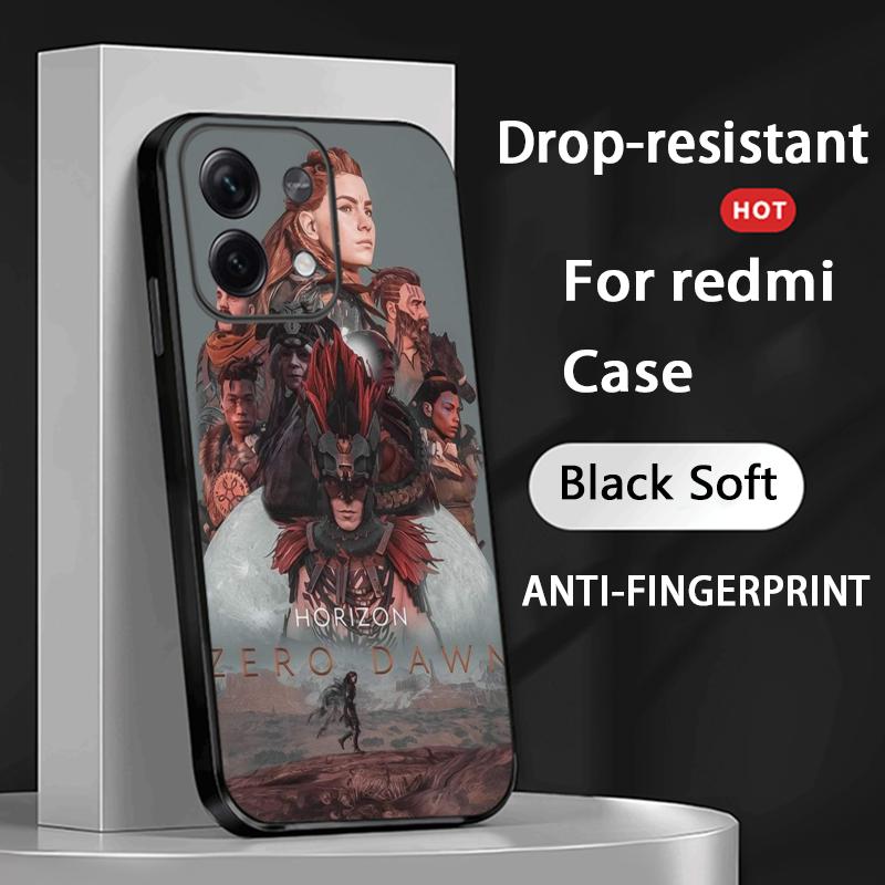 Game Horizon Zero fashion poster Phone Case For Redmi Note 14 13 12 11 Pro Plus S 5G 14C A3 Soft Black Phone Cover