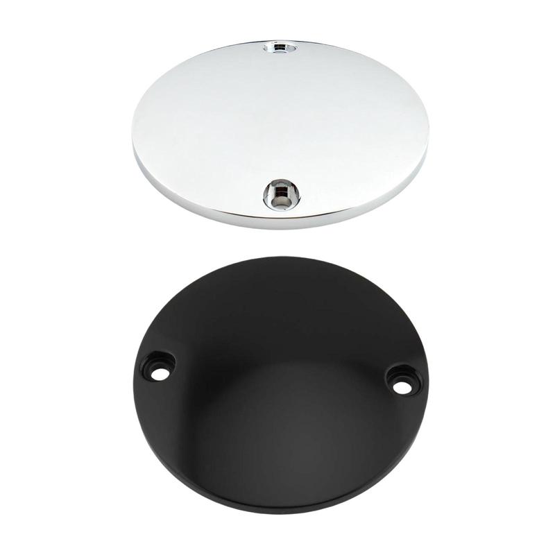 2 Hole Ignition Timer Cover Aluminum Alloy Dome Points Cover Fit for Harley