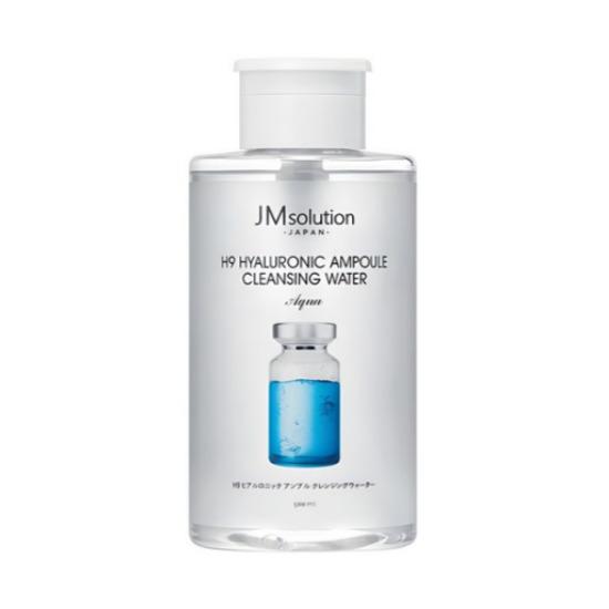 JMsolution H9 Hyaluronic Ampoule Cleansing Water Aqua Moisturizing Makeup Remover 500ml