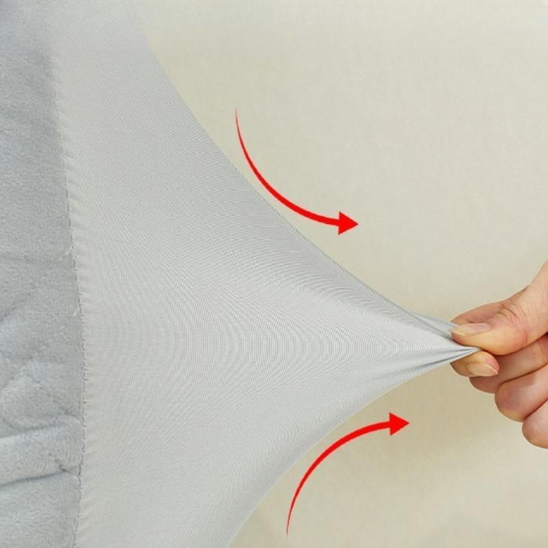 Full Surround Bedside Protective Cover Wooden Bed Backrest Soft Cotton Clip All Season Universal Dust Cover Thickened High-end Concealing Artifact