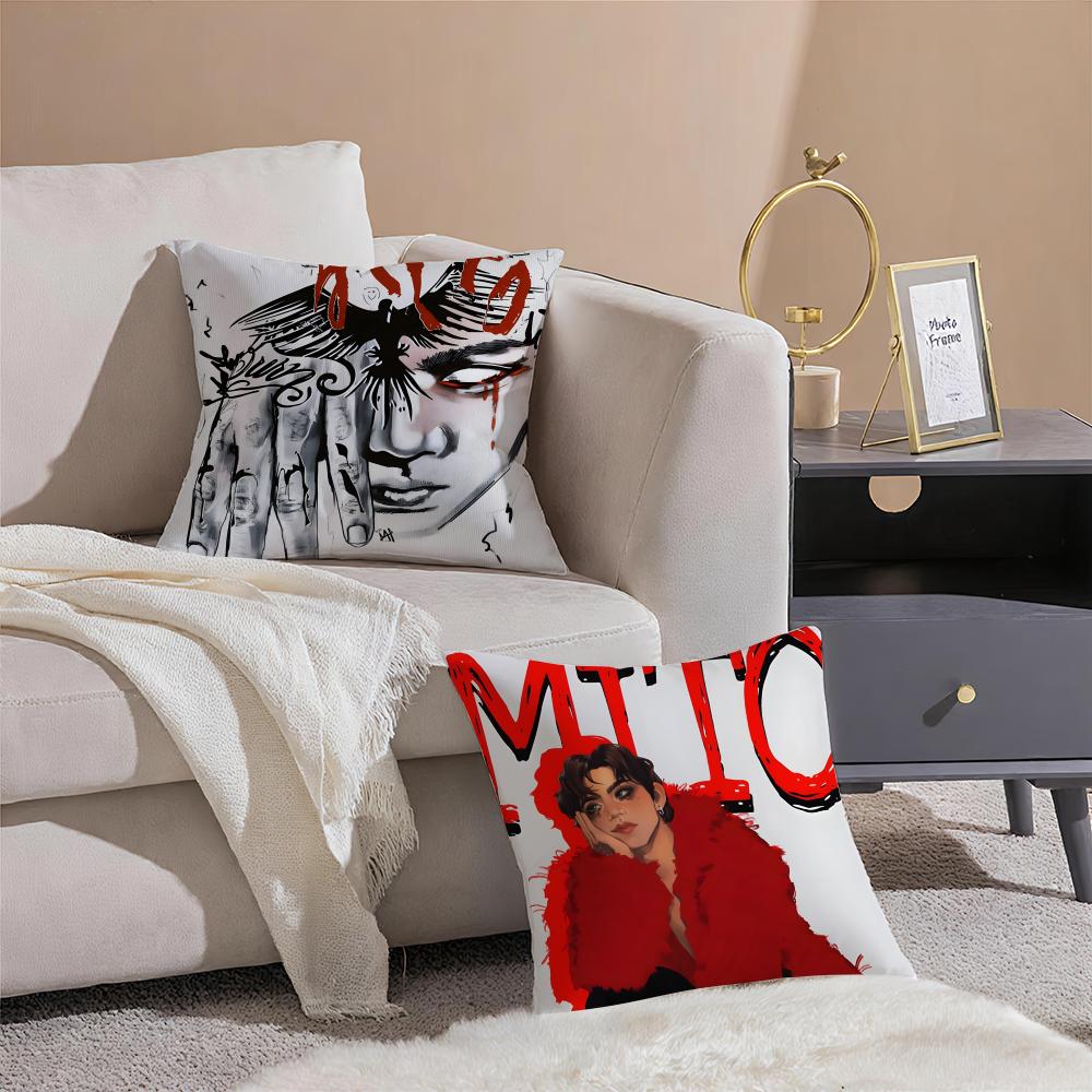 Star DDPR IIanS Saint Cushion Cover Pillowcase Short Plush Invisible zipper Room Sofa Cushion Cover
