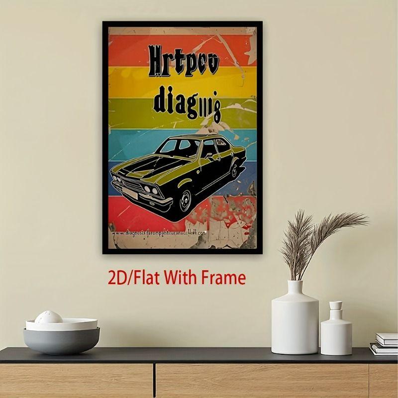 Vintage Metal Tin Sign Garage Decor Wall Art Poster