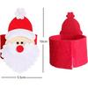 Christmas Decorations 3d Santa Claus Non-woven Tablecloth Set For Hotels And Dining Tables In Stock