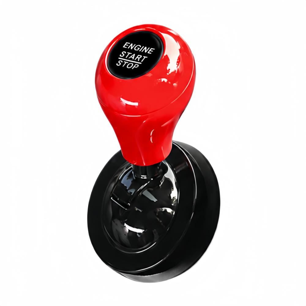 Cue Stick Shape Car Starter Lever All Metal Car Keyless Start Sticker Vehicle Start Button