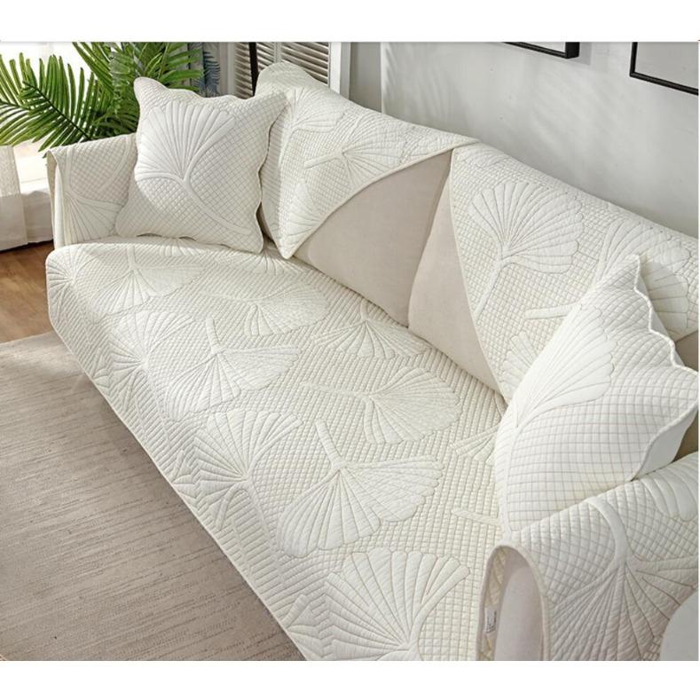 Fashionable And Simple Double-Faced Pure Cotton Sofa Cushion Four All Season universal Anti Slip And Dustproof Sofa Cushion