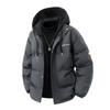 Men's Hooded Cotton Coat Winter 2025 - Thick Faux Two-Piece Warm Jacket