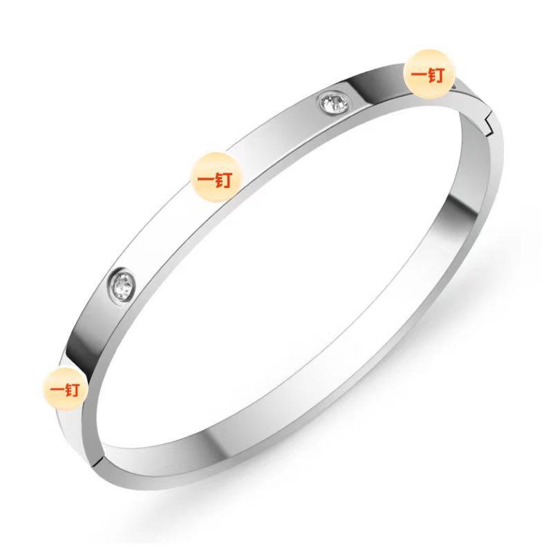 Bracelet Girls Niche Titanium Steel Jewelry Premium Sense Ins Wind Nail Opening Jewelry