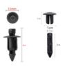 HEJINYUN Push Rivet Clips Rivets Plastic Black (6mm 50pcs) Fastener Trim Clips Plastic (For Toyota, Nissan, Mitsubishi, Suzuki)