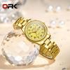OPK 8110 Women's Calendar Week Quartz Watch Steel Belt Waterproof