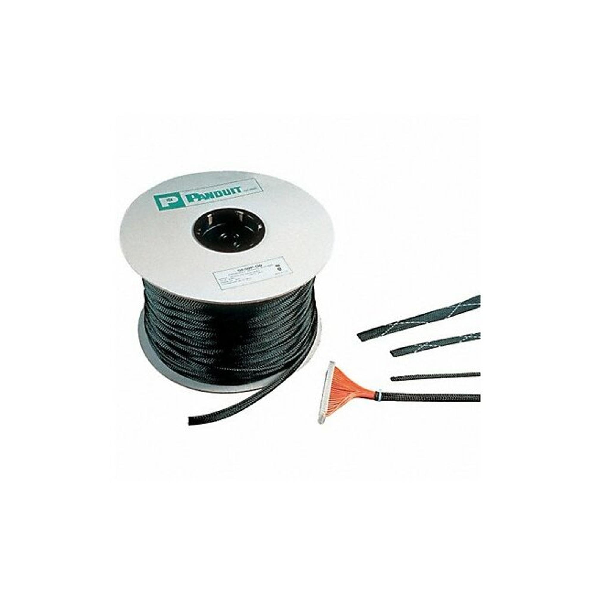 

Panduit SE50P-CR0 Braided Cable Sleeve, Net Tube, Standard Type, Black