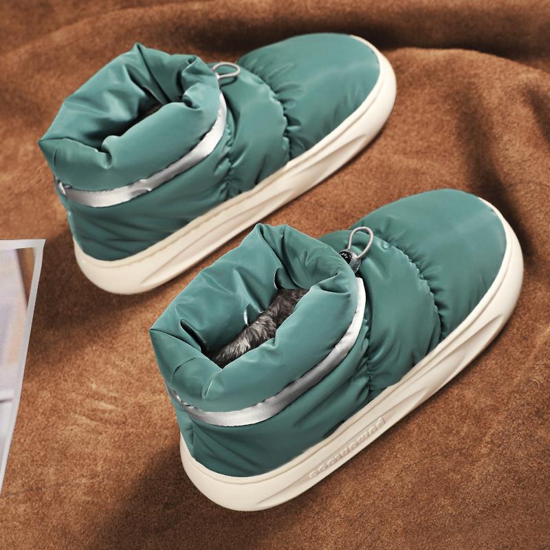 Snow boots men's shoes winter 2025 new velvet cotton shoes women's couple northeast cotton boots velvet warm bread shoes
