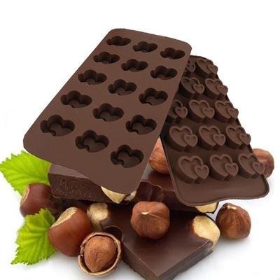 Silicone Chocolate Mold Heart Shape  Non-stick Candy Maker Ice Tray Jelly Cake Mould