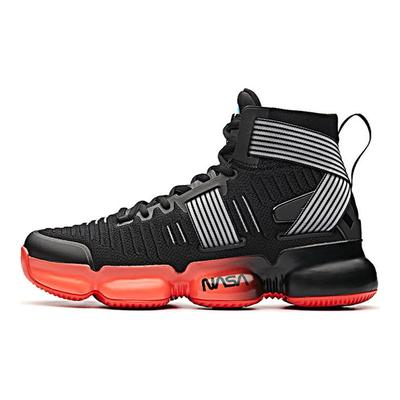 SEEED Basketball Shoes Men's High Top Black Red 91831198-4