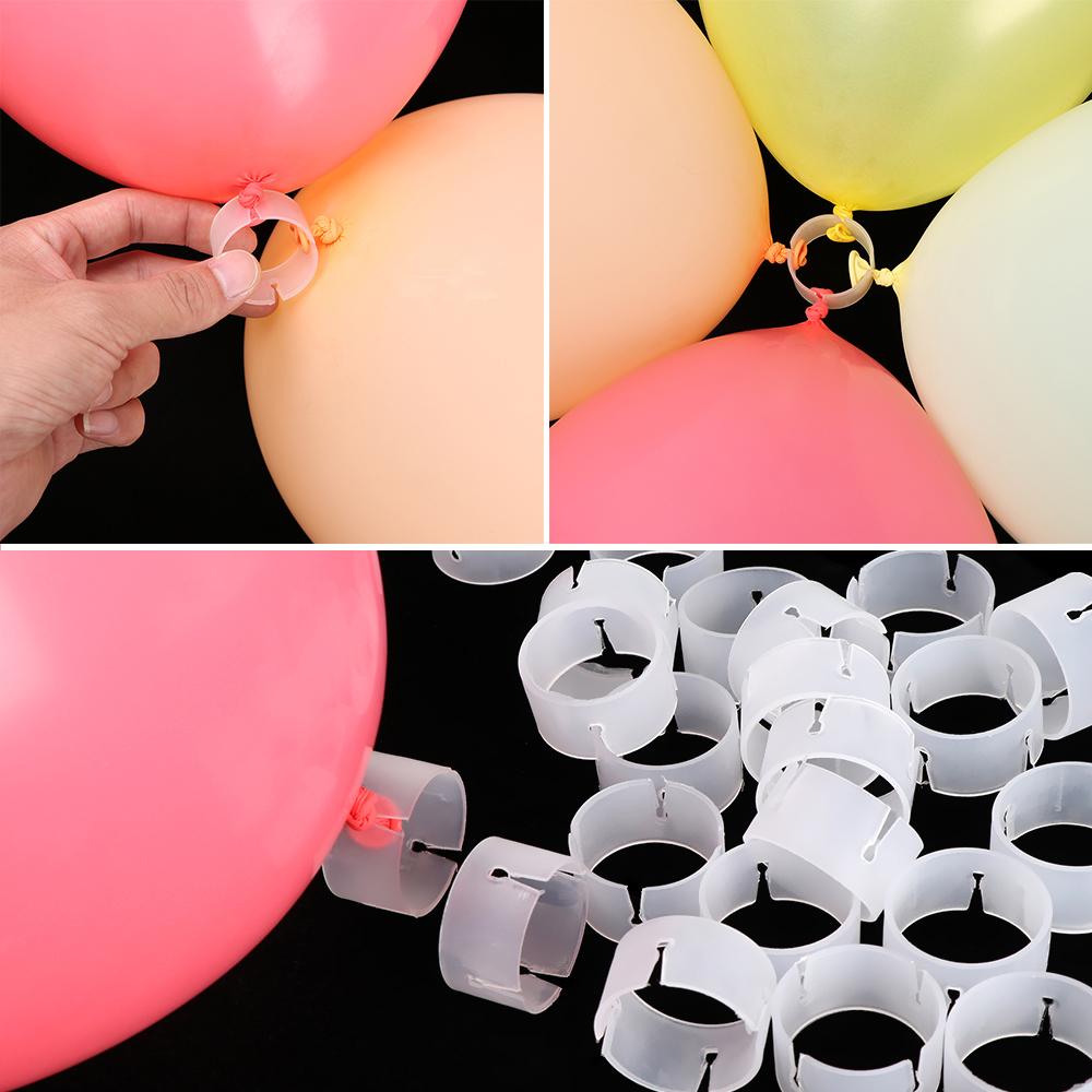 25/50pcs New Wedding Favors Party Supplies Backdrop Decoration Arch Decor Balloon Clip Ring Buckle