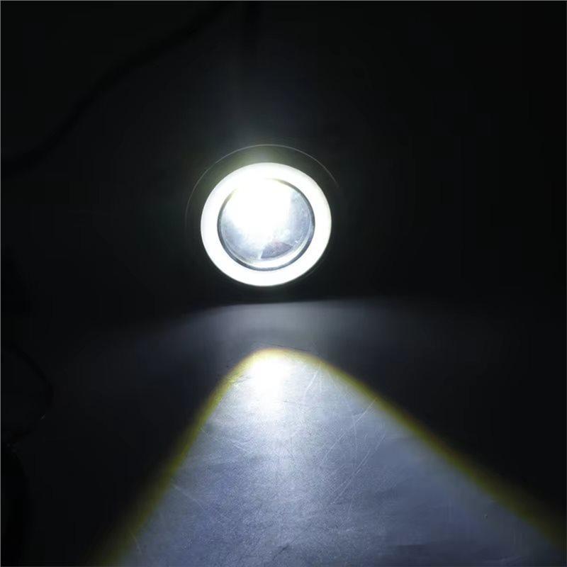 Durable-1Pair LED Fog Light Angel Eye Daytime Running Lights For Subaru Forester 2014 2015 2016 LED Lens Fog Light White