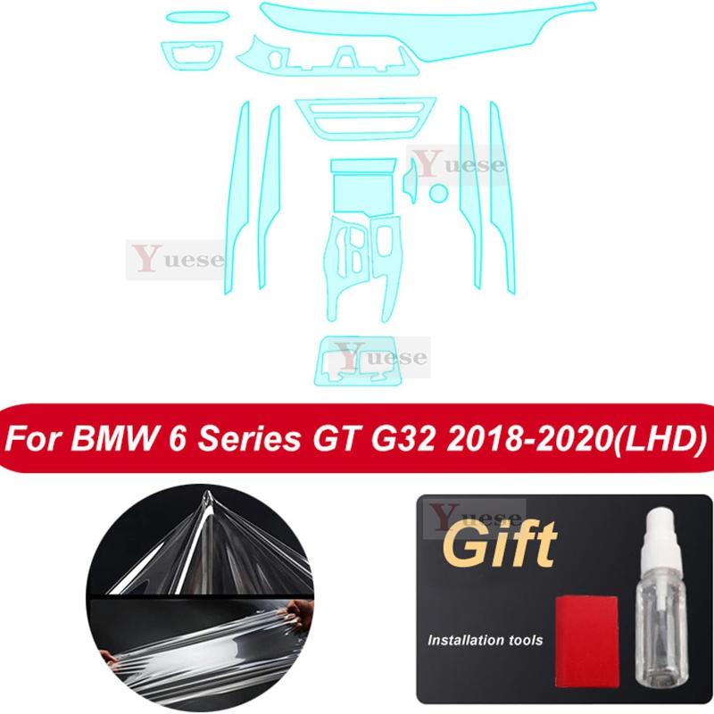 For BMW G32 6GT 6 Series 2018- Accessories interior Thin film transparent TPU Protective Film Anti-Scratch Sticker