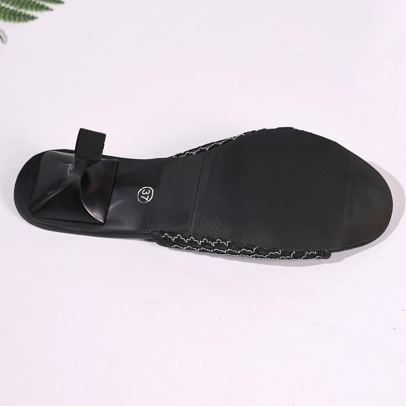 Fashion Female Shoes On Sale 2025 New Women’s Modern Slippers Summer Mesh Thin Heels Slippers for Daily Plus Size Fashion Dress Sandals
