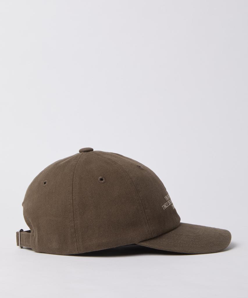 247Silijeu Washed Embroidered Ball Cap Dark Brown