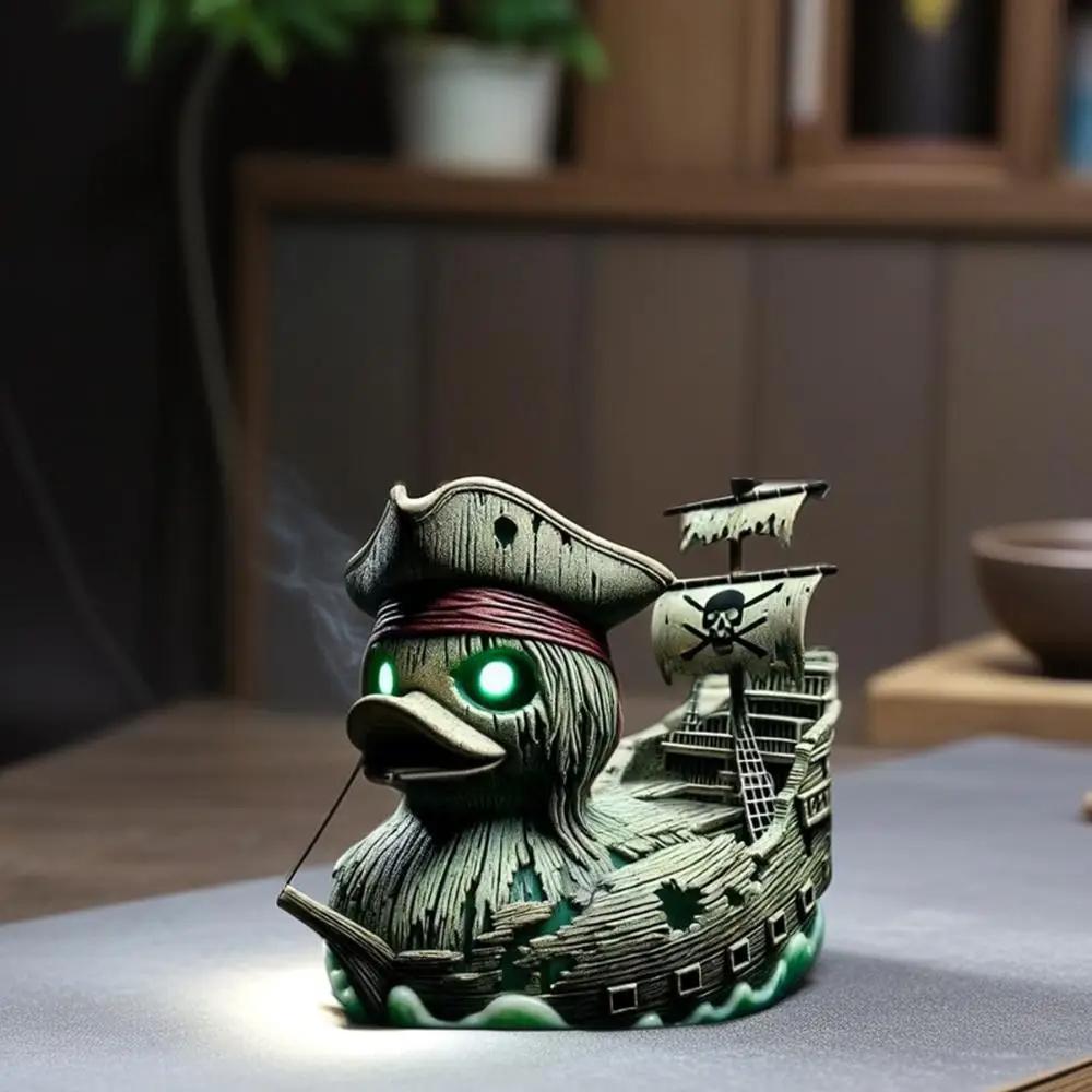 1PC Special-Shaped Duck Ornament Alien Duck Statue Wicked Funny Mysterious Devil Duck Home Decoration Ornament Car Accessory