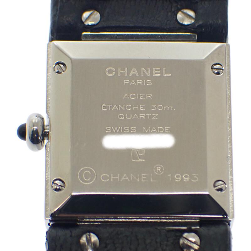 Chanel H0116 Watches black/Silver Stainless Steel/leather Women blackDial