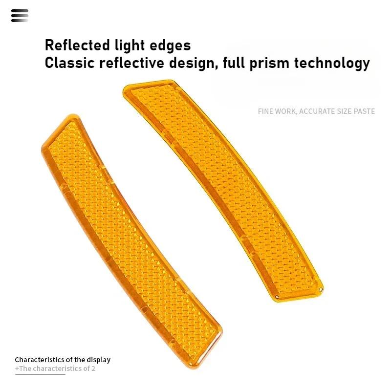 Universal Wheel Brow Reflective Sticker Wheel Front Bar Body Warning Sticker for SUV/Sedan/off-road/MPV Vehicle Accessories