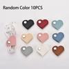 Multifunctional PU Leather Phone Data Cable Organizer Data Storage Heart-shaped Cable Clip Hub Wired Headphone Winding Clip